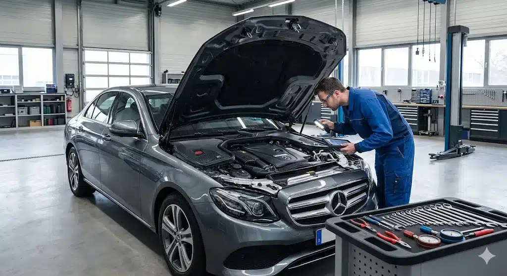 Revisión mercedes clase E en Alcobendas